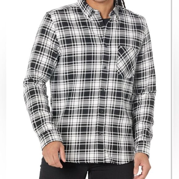 HUGO Men's Relaxed Fit Checked Flannel Button Down Shirt NEW w/ Tag - Picture 5 of 6